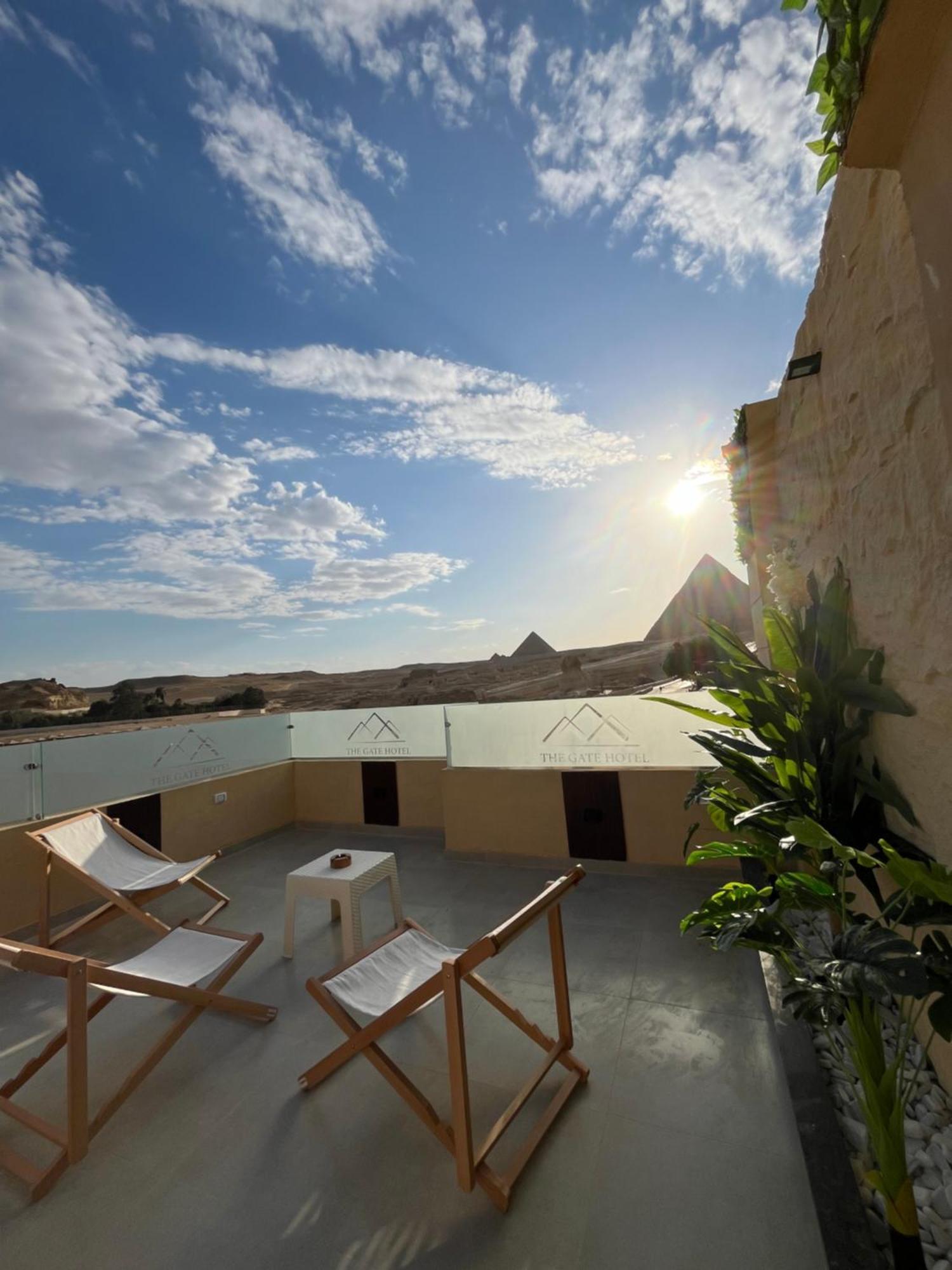 The Gate Hotel Front Pyramids & Sphinx View Kafret el-Gabal Kültér fotó