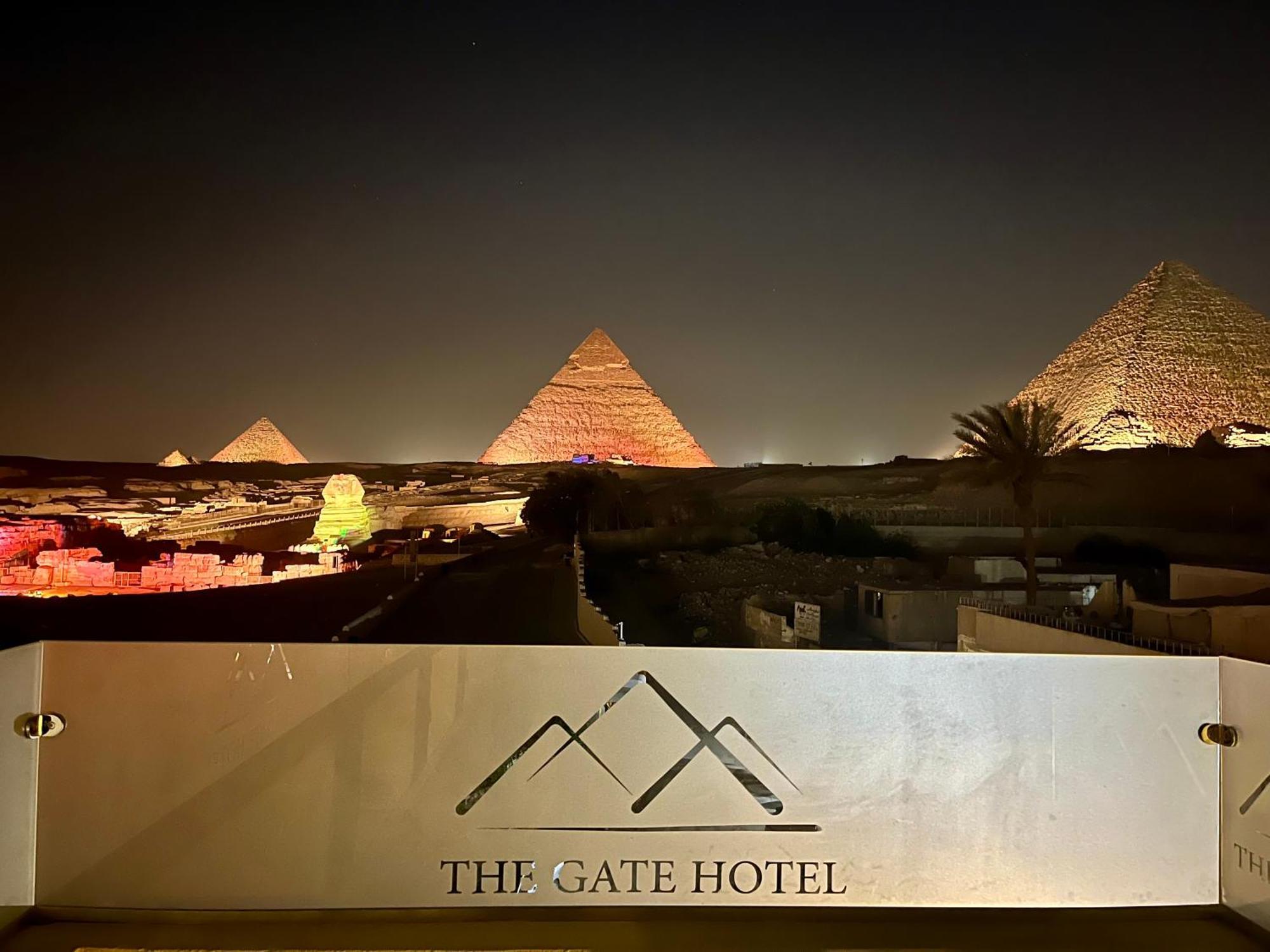 The Gate Hotel Front Pyramids & Sphinx View Kafret el-Gabal Kültér fotó